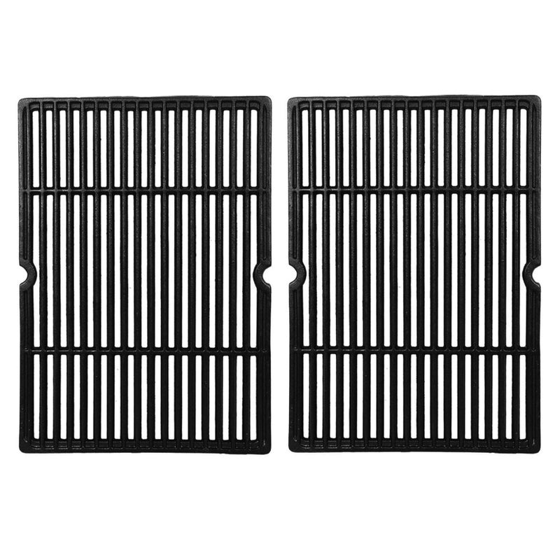 GGC 18 1/4 Inch Grid Grate Replacement for Charbroil, Coleman, Kenmore, Master Forge, Thermos, Uniflame, Master Forge and Others, 2 PCS Porcelain Coated Cast Iron Cooking Grid (18 1/4 x 13 1/8) - Image 1